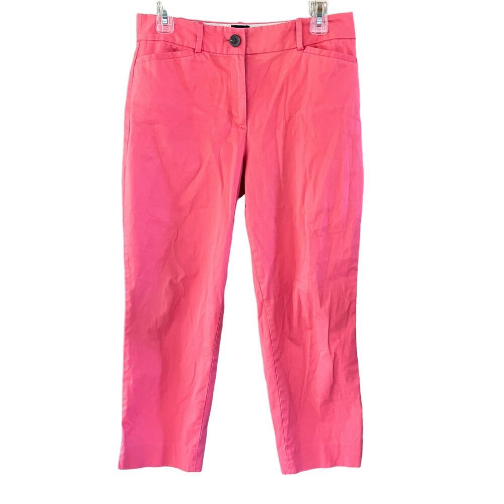 TALBOTS Curvy Pink Cotton Ankle‎ Pants Size 4 (B-201)